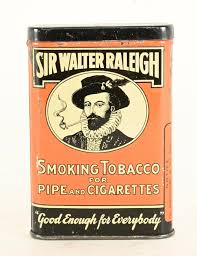 Sold at Auction: Rare Sir Walter Raleigh Smoking Tobacco Winston Salem N.C. Pocket Tin