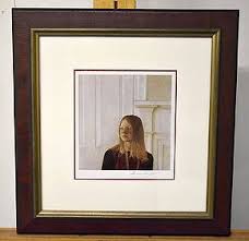 Signed Andrew Wyeth Print, Portrait Of A Girl