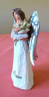Angel Sisters Figurine/Ornament Carved Resin 5" tall | eBay