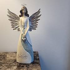 Accents | Angel Figure Metal Hollow Gently Used | Poshmark