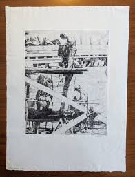 Philip Kappel, Boat Builders- Essex, Original Etching ...