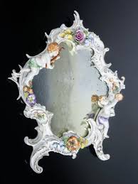 Porcelain Mirror in the style of G. Cappè for Capodimonte ...