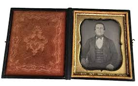 Antique Daguerreotype Full Case Handsome Victorian Man Fancy ...