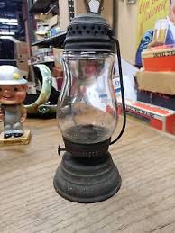 Vtg Antique Early Ice Skaters Kerosene Oil Lamp Lantern 7 ...