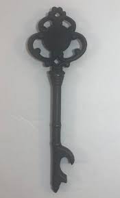 Skeleton Key Bottle Opener Black Metal Vintage | eBay