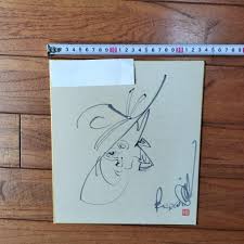 Signed Tsurikichi Sanpei Shikishi by Takao Yaguchi Character Goods Comic 21 | eBay