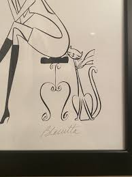 VINTAGE MARY LYNN BLASUTTA GETTING READY TO PARTY PENCIL SIGNED ART PRINT | eBay