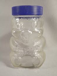 1990 Skippy Peanut Butter Glass Jar, Beaver Shape, Dark Blue ...