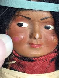 Vintage 50's Indian Native American Skookum Papoose Doll ~ Souvenir | eBay