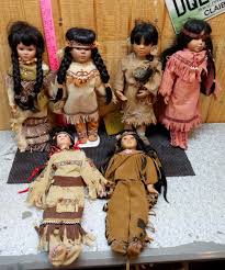 Native American Porcelain Dolls (Set Of 6) Collection ...