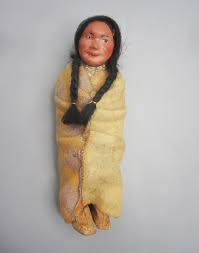 Vintage Skookum Native American Indian Composition Doll W/papoose - Etsy