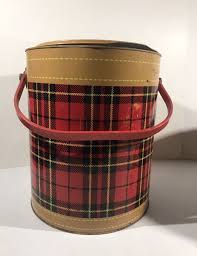 Vintage 1950's The Skotch Kooler Red Plaid 14” 4Gal Cooler & Plaid Grill. | eBay