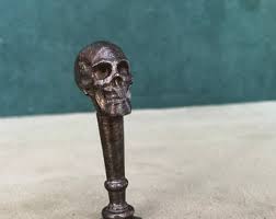 Skull Pipe Tamper, Solid Fine Pewter - Etsy