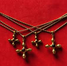 G.A Tiger Eye Cross Necklace | G.A Guardian Angels