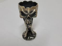 Neat Poured Metal Myths and Legends Skull Base for Wine Glass | eBay