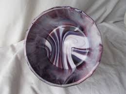 1880's Challinor Taylor #13 Purple Slag Glass LID For Bowl ...