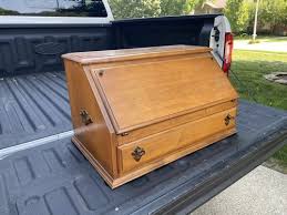 Vintage Crawford Furniture Solid Hard Rock Maple Desk Dresser Top Cabinet | eBay