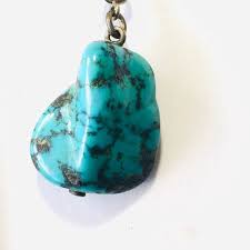 Antique Edwardian Silver Turquoise Necklace With Drop. NO ...