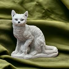 Playing Cat With Ball Figurine Sitting Cat Memorial Sculpture Massive Kitty Statue - Etsy