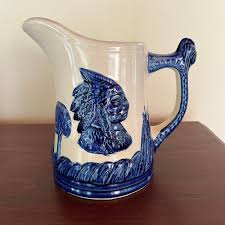 Sleepy Eye Native American Chief Pitcher - Etsy