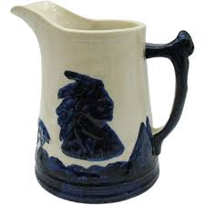 Vintage Antique Sleepy Eye Stoneware Pottery Pitcher ...