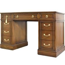 Mid Century Partner Desk by Sligh Furniture – Firebird Furniture