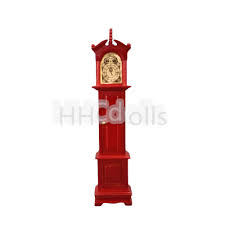 Miniature Dollhouse Grandfather Clock 1:12 Scale Furniture ...