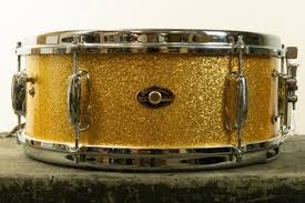1963 Slingerland 5x14 Gold Sparkle Pearl Deluxe Student ...