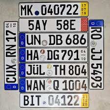 GERMANY & Foreign LICENSE PLATES Your Choice ~ Real European ...