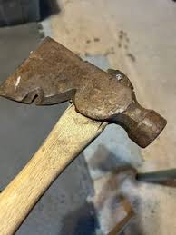 Vintage Roofing Hammer / Hatchet / Axe / Wood Handle for ...
