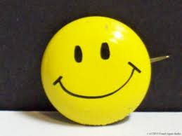Vintage Smiley Happy Face Button Small Tin Pin Hipco Chicago Smile Hippie Badge | eBay
