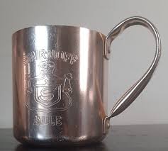 2 Vintage SMIRNOFF Vodka Mule Aluminum Copper Mugs Engraved Coat of Arms | eBay