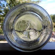 Very Rare Vintage Clear Ball IDEAL Half Pint With Glass Cap ...