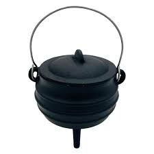 Grooved Cast Iron Cauldron