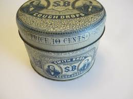 Smith Brothers Cough Drops Bristol Ware Tin Box Poughkeepsie ...