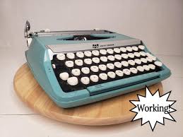 1960s Teal Smith-corona Corsair Deluxe Working Typewriter ...