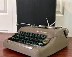 Ultra-clean, Serviced, Working Perfectly- 1949 “smith Corona Silent” Manual/portable Typewriter in Sapphire Gray W/case - Etsy