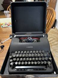 Vintage Corona Standard Typewriter W/Floating Shift & Case ...