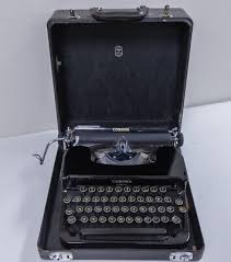 1937 - Smith Corona Sterling Flat Top Portable Typewriter w ...