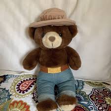 VINTAGE 1985 Smokey The Bear Plush Doll by Three Bears Inc ...