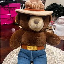 Toys | 1985 Smokey The Bear Stuffed 12 Plush Toy Jeanshat ...