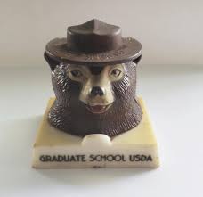 Vintage SMOKEY the Bear Cigarette SNUFFER / Plastic Graduate ...