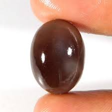 15.75Cts. 100% Natural Black Silky MOONSTONE Oval ...