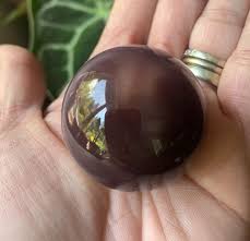 Crystal Ball Glass Sphere 40mm Rare Natural Quartz Purple ...