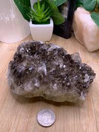Amazing Smokey Quartz Cluster Geode Crystal SME Smqu111 - Etsy Israel