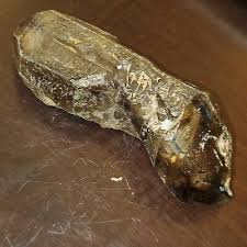 Enhydros in Smoky Quartz Crystal Point 4.82in long x 1.95in ...