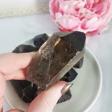 Smoky Quartz Crystal Natural Gemstone Raw Crystal Point ...