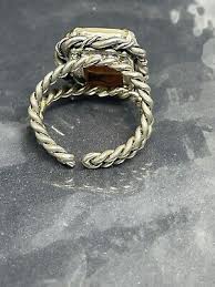 Vintage Signed West Germany SilverTone Mother Of Pearl Ring ...