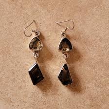 Citrine and Smokey Topaz Earrings – Matana