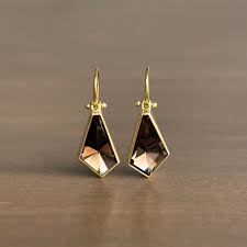 Geometric Smoky Quartz Kite Earrings – Meeka Fine Jewelry